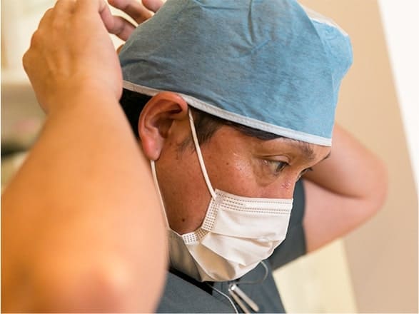 徹底した衛生管理で安心の治療環境